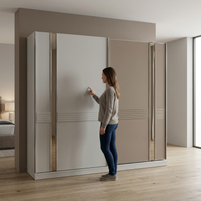 Kleiderschrank Kleiderstauraum Garderobenschrank Ankleideschrank Schrank 240cm