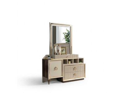 Kommode Hochwertig Luxus Holzmöbel Design Moderne Schlafzimmer Einrichtung Beige