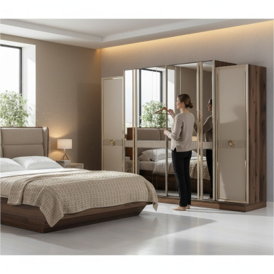 Kleiderschrank Kleiderstauraum Ankleideschrank Garderobenschrank Schrank 260cm