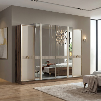 Kleiderschrank Kleiderstauraum Ankleideschrank Garderobenschrank Schrank 260cm