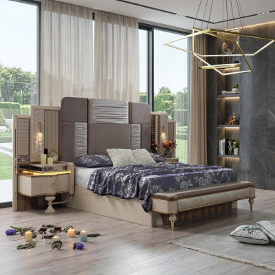 Schlafzimmer Komplettset Designer  Schlafzimmermöbel Set Komplettangebot 3tlg.