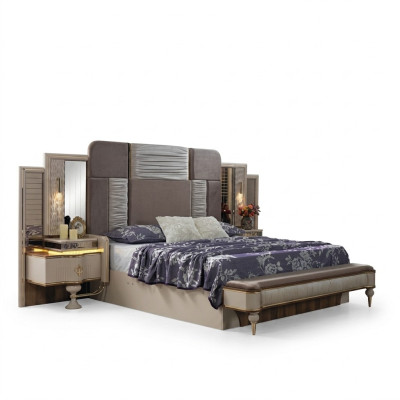 Schlafzimmer Komplettset Designer  Schlafzimmermöbel Set Komplettangebot 3tlg.