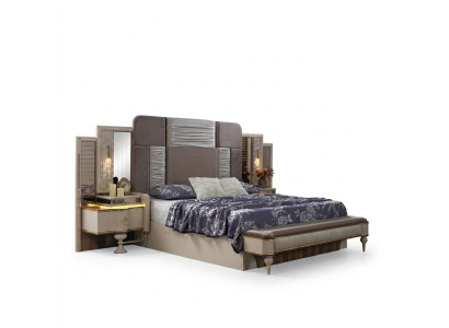 Schlafzimmer Komplettset Designer  Schlafzimmermöbel Set Komplettangebot 3tlg.