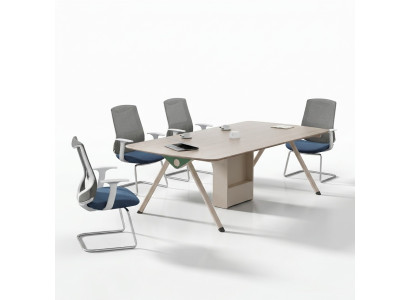 Beiger Arbeitszimmer Tisch Luxuriöse Konferenztische Holz Büro Möbel