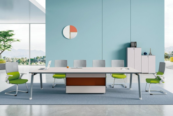 Arbeitszimmer Konferenztisch Designer Holztisch Moderne Edle Bürotische