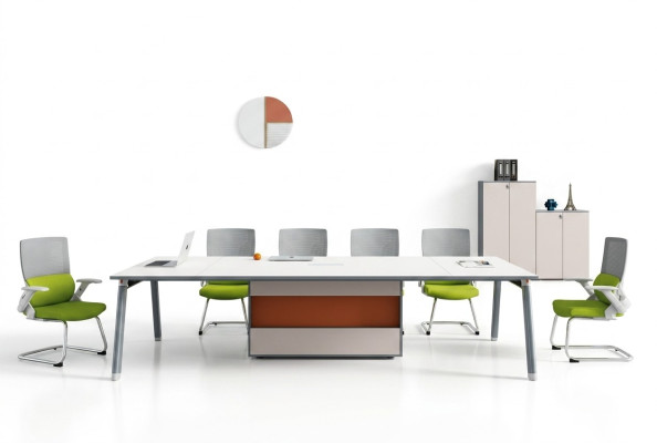 Arbeitszimmer Konferenztisch Designer Holztisch Moderne Edle Bürotische