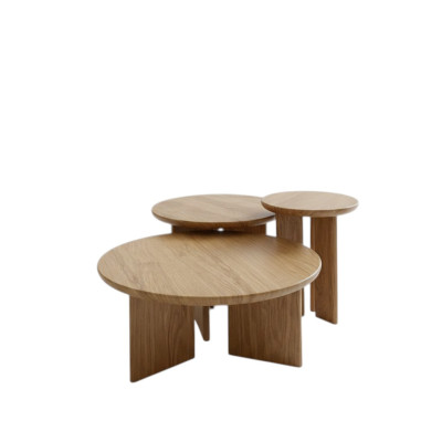 Couchtisch Holz Rund Eleganz Stabilität Design Qualität Beistelltisch Tische
