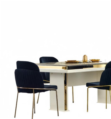 Esszimmer Set Essgruppe Komplettgarnitur Essgarnitur  Spiegel Konsole 7tlg.