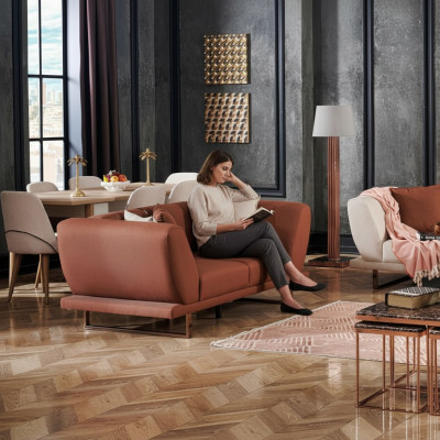 2-Sitzer Sofa Wohnzimmersofa Polstersofa Relaxsofa Couch Sitzmöbel Design-Sofa