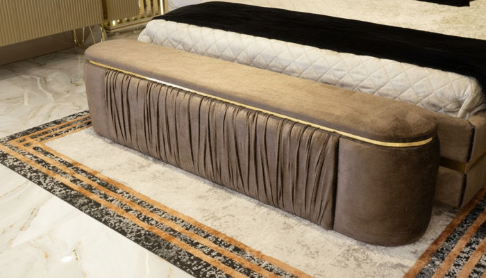 Bank Gepolstert Bettbank Polsterbank Sitzbank Sitzhocker Schlafzimmer