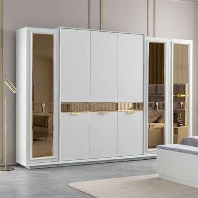 Kleiderschrank Shrank mit Spiegel Spiegelschrank Schlafzimmerschrank