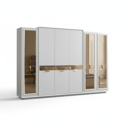 Kleiderschrank Shrank mit Spiegel Spiegelschrank Schlafzimmerschrank