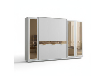Kleiderschrank Shrank mit Spiegel Spiegelschrank Schlafzimmerschrank