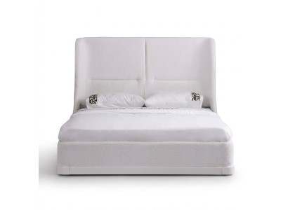 Schlafzimmerbett Polsterbett Bett Bettrahmen Doppelbett Holzbett Weiß