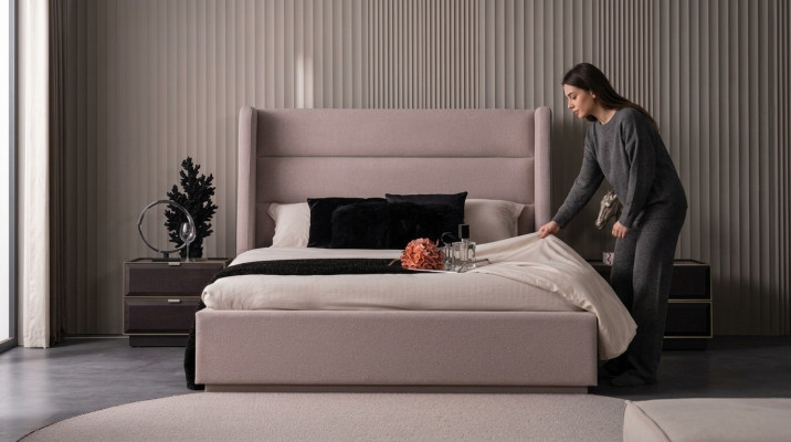 Schlafzimmer Komplett 3tlg. Set Bett Nachttische Schlafzimmergarnitur