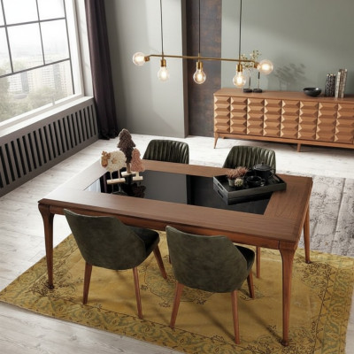 Esszimmergruppe Essgruppe Esstisch 4x Stühle Esszimmer Stuhl Tisch Set