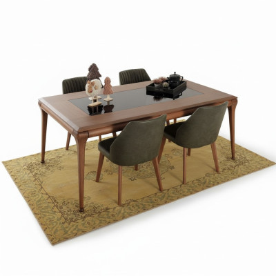 Esszimmergruppe Essgruppe Esstisch 4x Stühle Esszimmer Stuhl Tisch Set