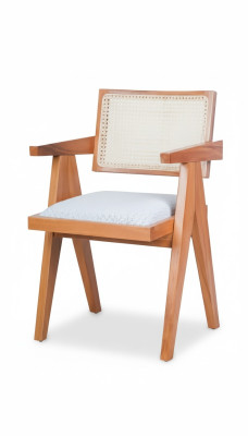 Esszimmer Moderne Design Textil Blau Lehnstuhl Armlehne Polsterstuhl Luxus Möbel