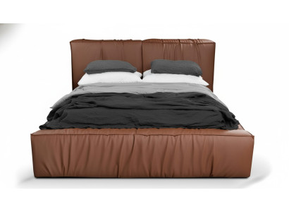 Schlafzimmer Bett Doppelbett 180cm Matratze Braun moderner Stil Hochwertig