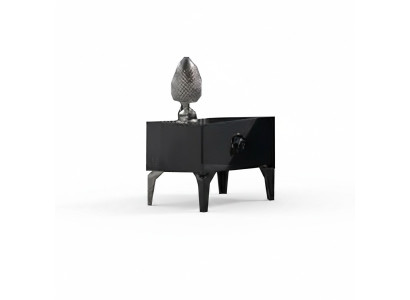 Nachttisch Beistelltisch Schlafzimmer Moderne Möbel Nachtkästchen Schwarz Holz