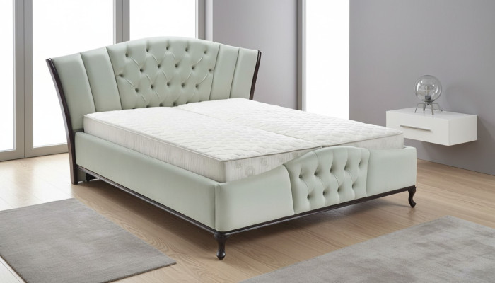 Bett Chesterfield Doppelbett Komfortbett Schlafstelle Komfortdoppelbett