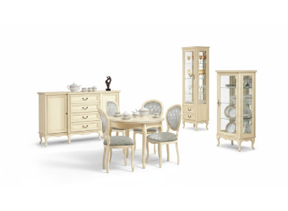 Esszimmer Set Anrichte Klassisches 2x Vitrine Stilvoller Luxuriöses Essgruppe