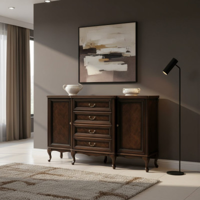 Anrichte Schubladenschrank Stauraummöbel Sideboard Buffet Antikkommode Schrank