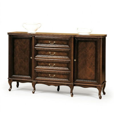 Anrichte Schubladenschrank Stauraummöbel Sideboard Buffet Antikkommode Schrank