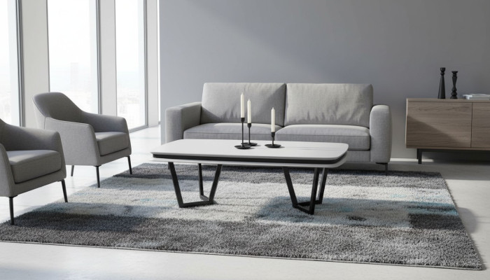 Couchtisch Weiß Modern Sofatisch Metalltisch Wohnzimmer Möbel Tische