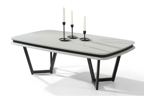 Couchtisch Weiß Modern Sofatisch Metalltisch Wohnzimmer Möbel Tische
