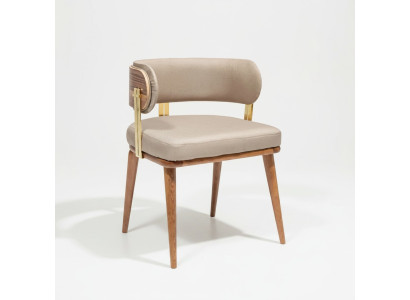 Esszimmerstuhl Braun Beige Holz Zeitlos Elegant Bequem Hochwertig Stilvoll