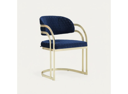 Esszimmerstuhl Blau Gold Edelstahl Einzigartig Stuhl Lehnstuhl Stühle