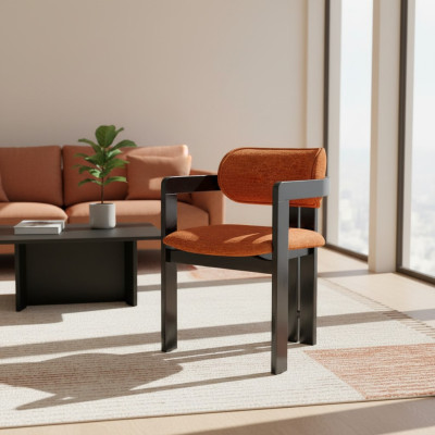 Esszimmerstuhl Braun Schwarz Edelstahl Strapazierfähig Stuhl Lehnstuhl Stühle