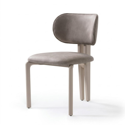 Bequem Stuhl Beige Elegant Lehnstuhl Robust Küchenstuhl Esszimmer Möbel