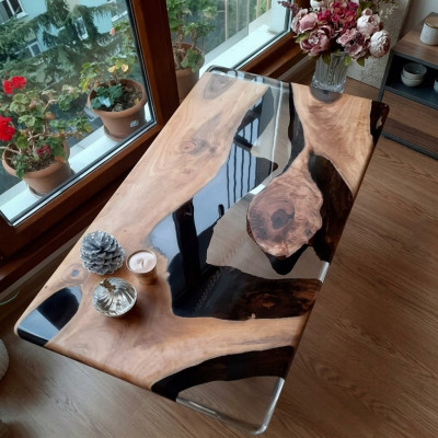 Couchtisch Rechteckig  Luxus Design Holz Braun Möbel Wohnzimmer Couchtische