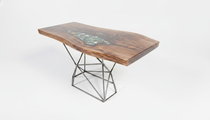 Couchtisch Braun Modern Design Holz Rechteckig Hochwertig Möbel Wohnzimmer