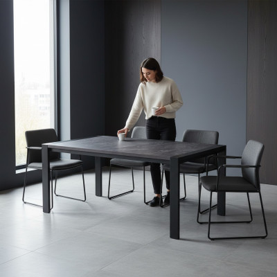 Couchtisch Beistelltisch Wohnzimmertisch Marmoroptik Industrial Design