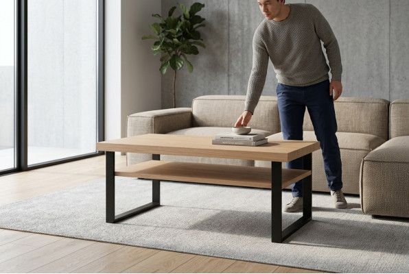 Couchtisch Kaffeetisch Designertisch Klassisches Wohnzimmertisch Holztisch
