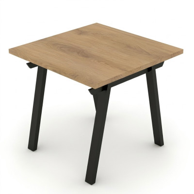 Couchtisch Beistelltisch Holztisch Quadratisch Metallbeine Arbeitszimmer