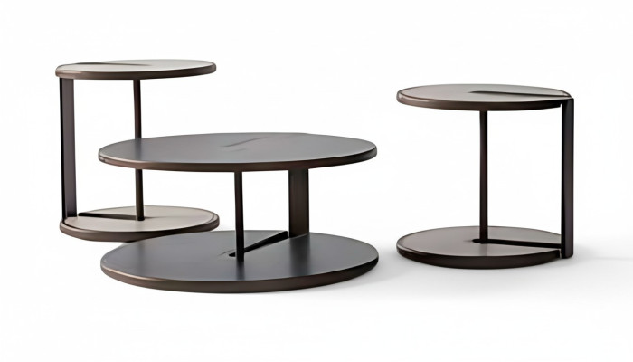 Couchtisch-Set 3-teilig: Mitteltisch & 2 Beistelltische
