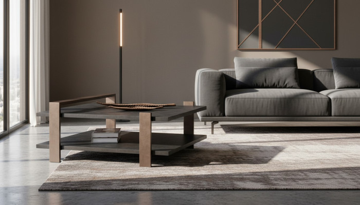 Der moderne Couchtisch ist stilvoll, langlebig Couchtisch 100x95