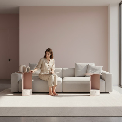 Moderner Couchtisch mit stilvollem Design Satztisch Tisch