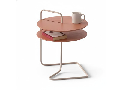 Couchtisch aus edlem Holzfurnier Tisch Bestelltisch Vintage Design