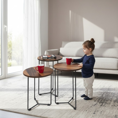 Beistelltisch Couchtisch Sofatisch Wohnzimmertisch Modern 3tlg.