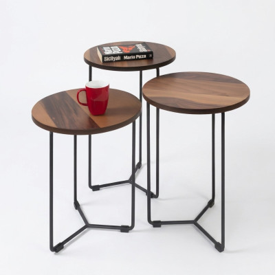 Beistelltisch Couchtisch Sofatisch Wohnzimmertisch Modern 3tlg.