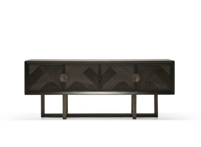 Elegantes braunes Holz TV-Lowboard modern und funktional