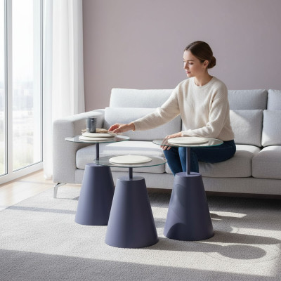 Dreier-Set Beistelltische – edles Design für stilvolle Wohnräume Satztisch