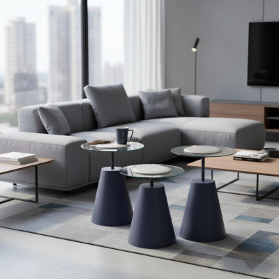 Dreier-Set Beistelltische – edles Design für stilvolle Wohnräume Satztisch