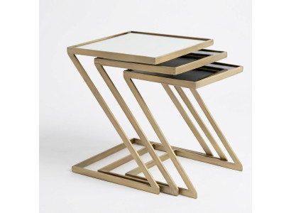 3er-Beistelltisch-Set modern, robust & platzsparend Satztisch