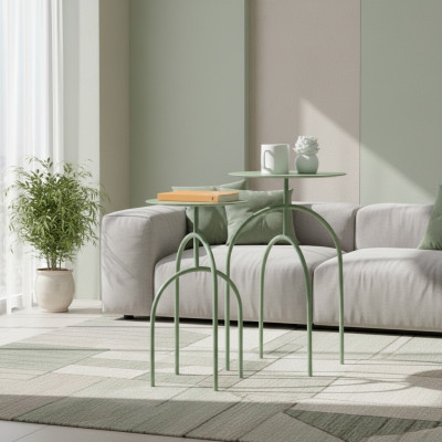 2er-Beistelltisch-Set: modern, robust & platzsparend Satztisch